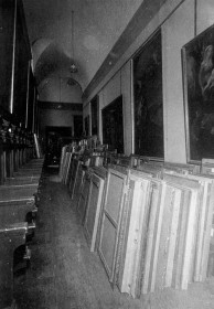 Junta del Tesoro Artístico · Depósitos de obras de arte incautadas durante la Guerra Civil española · Galería de San Francisco el Grande convertida en depósito de cuadros