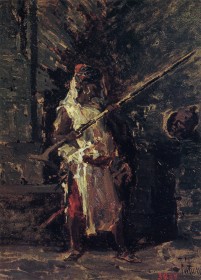Askari, copia del Centinela árabe de Fortuny · Biblioteca-Museo Víctor Balaguer