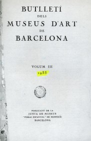 Rastreo de cuadros de la colección del MNAC desaparecidos durante la Guerra Civil española · Boletín de los Museos de Arte de Barcelona · 1933