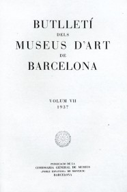 Rastreo de cuadros de la colección del MNAC desaparecidos durante la Guerra Civil española · Boletín de los Museos de Arte de Barcelona · 1937