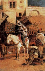Caballero árabe en Tánger · Fortuny · 1867