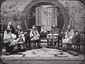 Familia de un comerciante · Edward Bangs Drew · 1886 Familia de un comerciante chino, Edward Bangs Drew, ca. 1886