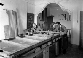 Salvaguarda del Patrimonio Artístico Catalán durante la Guerra Civil española · Instalaciones de la Comissaria de Museus · Olot · Casa Solà Morales