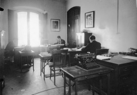 Salvaguarda del Patrimonio Artístico Catalán durante la Guerra Civil española · Técnicos de la Comissaria de Museus · Olot · Casa Solà Morales