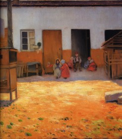 El patio · Nonell
