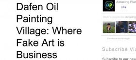 Dafen Oil Painting Village: Where Fake Art is Business · Amusing Planet