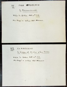 Salvaguarda y traslado de obras del Museo del Prado durante la Guerra Civil española · Fichas originales de las pinturas que no llegaron a salir del museo a pesar de haberse ordenado su entrega