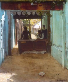 Galería de tiro · Santiago Rusiñol · ca. 1890