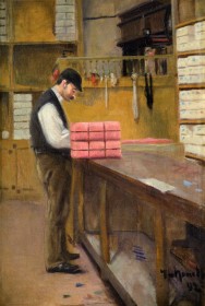 Interior de tienda · Nonell · 1892