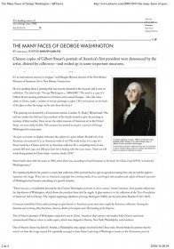 The many faces of George Washington, Milton Esterow, ARTnews, 2009