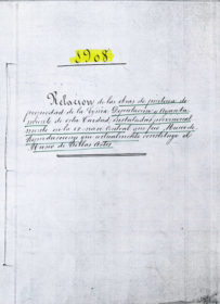 Rastreo de cuadros de la colección del MNAC desaparecidos durante la Guerra Civil española · Archivo Nacional de Cataluña · Fondos de la Junta de Museos de Barcelona · Pinturas de la Diputación y el Ayuntamiento de Barcelonas instaladas provisionalmente en la nave central del Palacio de la Industria · Museo de Bellas Artes · 1908