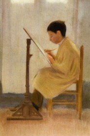 Niño dibujando · Nonell · ca. 1986