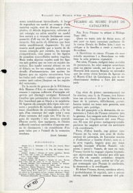 Colección Plandiura · Rastreo de cuadros de la colección del MNAC desaparecidos durante la Guerra Civil española · Picasso al Museu d’Art de Catalunya · Butlletí dels Museus d’Art de Barcelona · 1937 ·