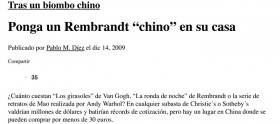 Ponga un Rembrandt “chino” en su casa · ABC