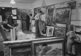 Preparativos para el Saló de Tardor · Barcelona · 1938