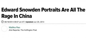 Edward Snowden Portraits Are All The Rage In China · The Huffington Post