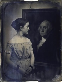 George Washington y la joven, ca. 1850, Southworth y Hawes, Daguerrotipo