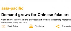 Demand grows for Chinese fake art · Al Jazeera