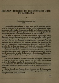 Resumen histórico de los Museos de Arte de Barcelona. P. Bohicas Tarragó · Anales y Boletín de los Museos de Arte de Barcelona · 1947