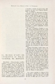 “El Museu d’Art de Catalunya al Palau Nacional de Montjuïc” · Butlletí dels Museus d’Art de Barcelona · 1934 · Historia de los museos de arte de Barcelona