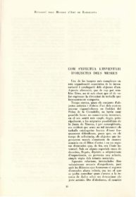 Método de inventariado de los museos de Barcelona · Butlletí dels Museus d’Art de Barcelona · 1936