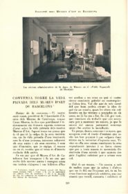 “La vida privada de los museos de arte de Barcelona” · Butlletí dels Museus d’Art de Barcelona · 1936