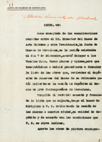 Depósito de 13 pinturas propiedad del Estado · Museo de Arte Moderno de Madrid · 1932
