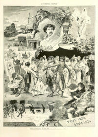 Imitadores de Fortuny · dibujo de J. Llovera · La ilustración artística 309, 28/11/1887