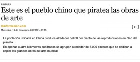 Este es el pueblo chino que piratea las obras de arte · La Información